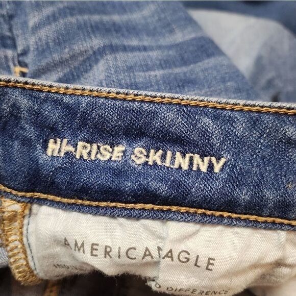 American Eagle Hi-Rise skinny jeans Size 2 regular Super Stretch - Picture 6 of 12